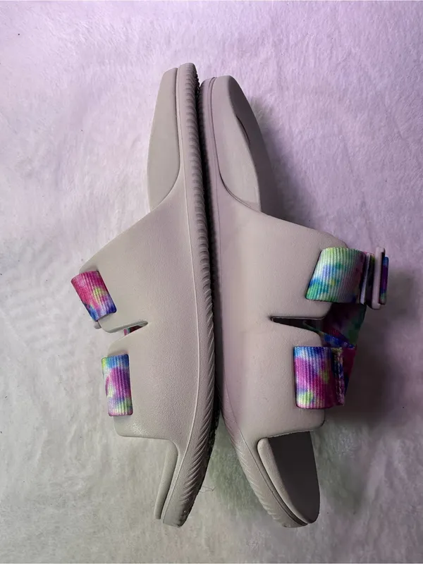 Chacos Slide Sandals with Pastel Tie-Dye Straps - Image 6