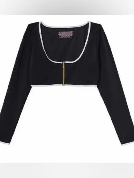 Victoria's Secret Long Sleeve Zip Up Top - Image 3