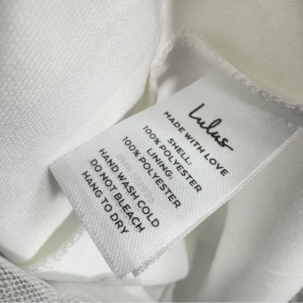 New Lulus Medium Sweet Greek Goddess‎ White Mesh Dress Romantic Cottagecore - Image 8