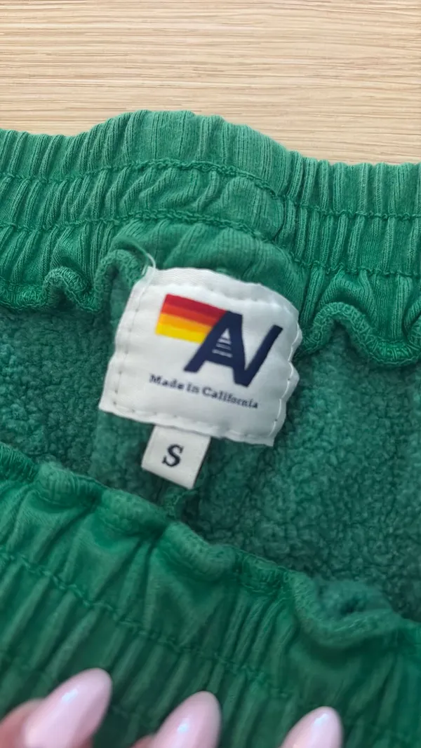 Aviator Nation green stripe shorts - Image 4