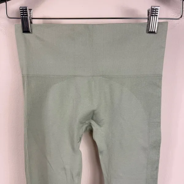 SET Active Seamless‎ High Waist Leggings Sage Green Athleisure Workout Size XS/S - Image 5