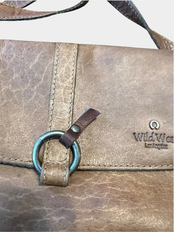 Wild West brown leather western crossbody - Image 8