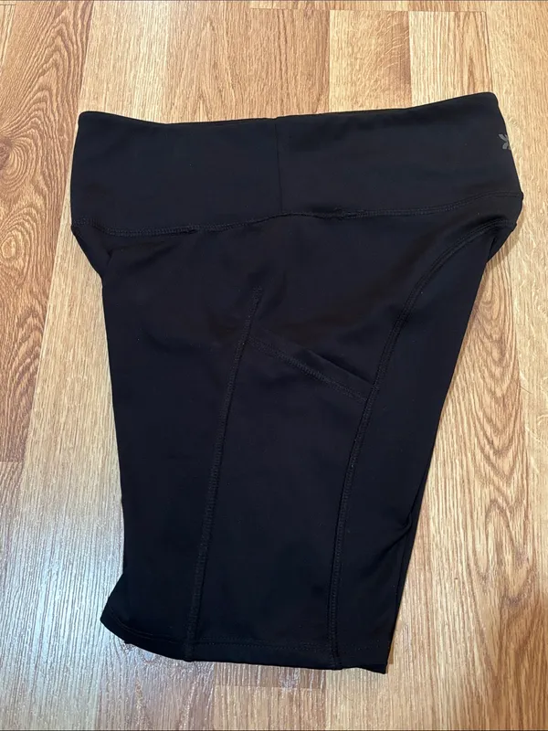 All in Motion High-Waist Black Women's Bike Shorts with Pockets - Image 3