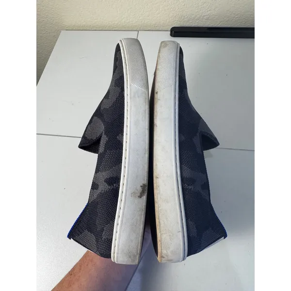Rothys The Sneaker Grey‎ Camo Slip On Sneakers Womens Size 9 Camouflage Washable - Image 8