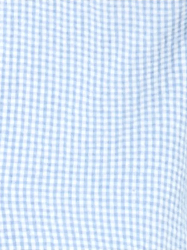 NWT Few Moda Una Set size XS Blue white gingham plaid shorts tie front top Kourt - Image 5