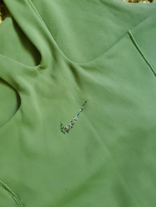 Nike Light Green Scoop Crop Tank Size Xs Super Soft - Image 3