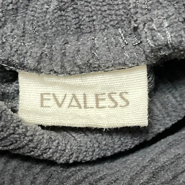 Evaless Women's Gray High Rise Elastic Waist Relaxed Tapered Trouser Pants Sz M - Image 5