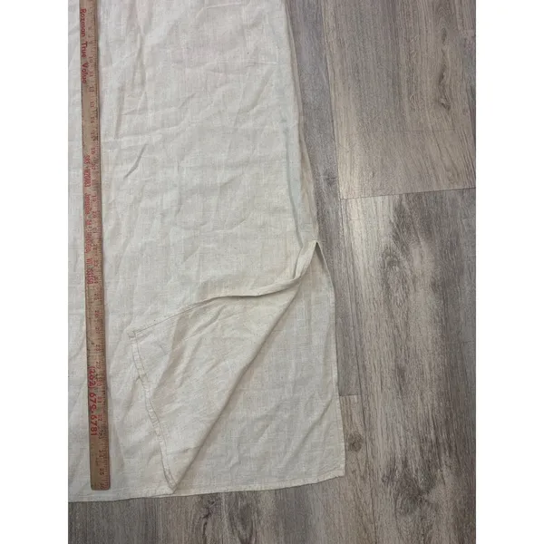 Song of Style Aimee Song‎ Linen Rayon Maxi Skirt Side Slit Beige Women Medium - Image 7
