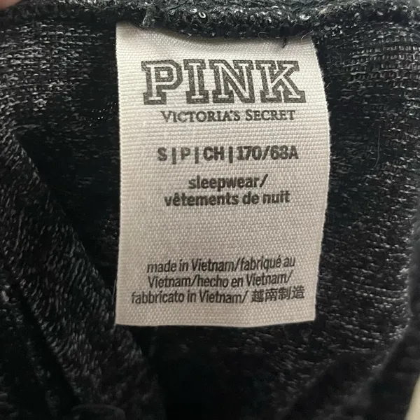 PINK Victoria's Secret Dark Charcoal‎ Gray Knit Lounge Active Shorts S - Image 3