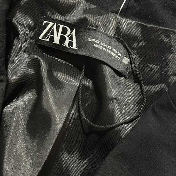 Nwot Zara Jacket Dress With Pearl Buttons Bloggers Fav Black Small - Image 10