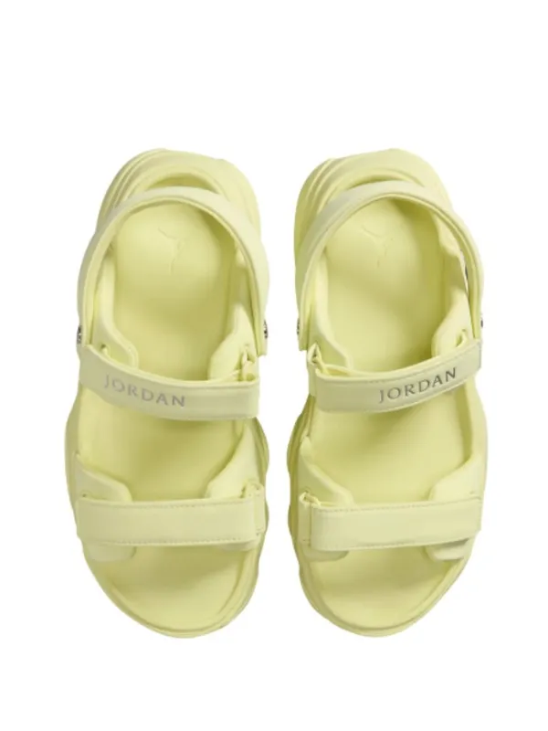 NEW Jordan Deja Sandal 9 M, LUMINOUS GREEN/ SILVER - Image 3