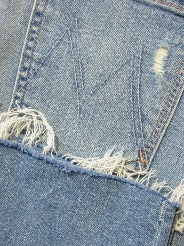 NWT Mother Mid Rise Dazzler Ankle Fray in Weekend Kitten Stretch Jeans 26 - Image 10