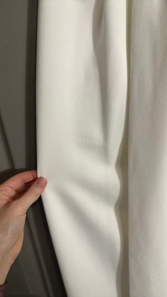 Lulus Strapless White Dress w/ Bow Medium - Image 6
