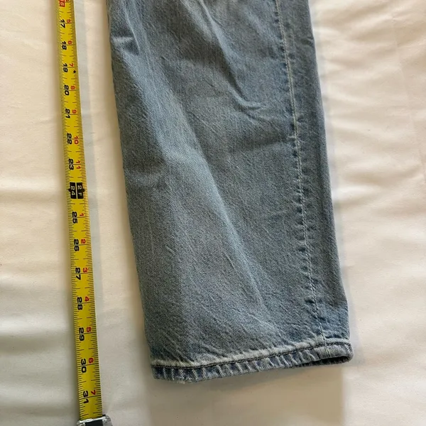 American Eagle Distressed High Rise 90's Boyfriend Women's size 12x-longJeans - Image 7