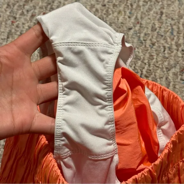 Free People FP Movement The Way Home Shorts Orange/Burning Up Size Small - Image 9