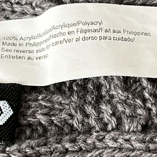 Source Unknown Dark Gray Cable knit Winter Acrylic Scarf- Unisex - Image 8