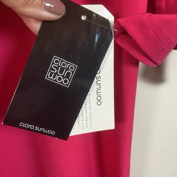 NWT Clara Sun Woo Pink Dress New With Tags Size X-Large Stretch $102 Retail‎ USA - Image 5