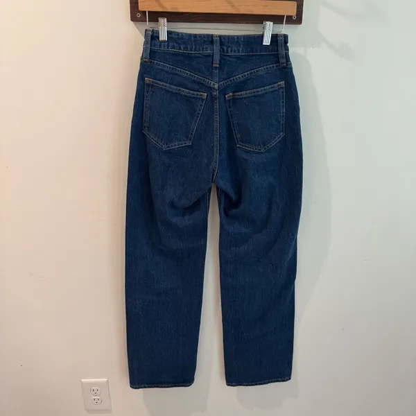 Abercrombie & Fitch High Rise 90s Relaxed Split-Vent Hem Jeans 25 Short - Image 3