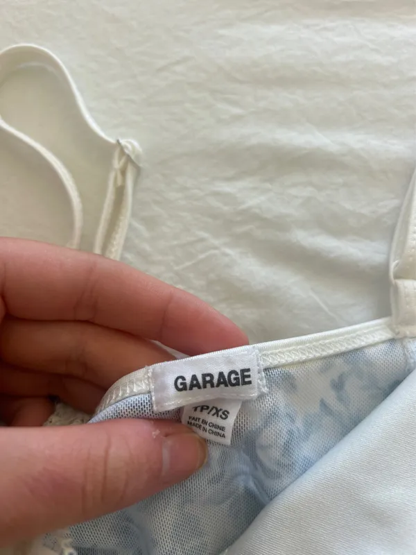 Garage Blue Floral Top - Image 2