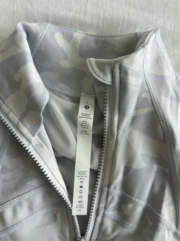 Lululemon Light Gray Camo Define Jacket  - Image 2
