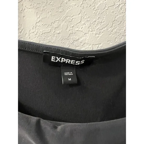 Express Charcoal Body Contour Tank‎ Bodysuit Womens Size M - Image 3