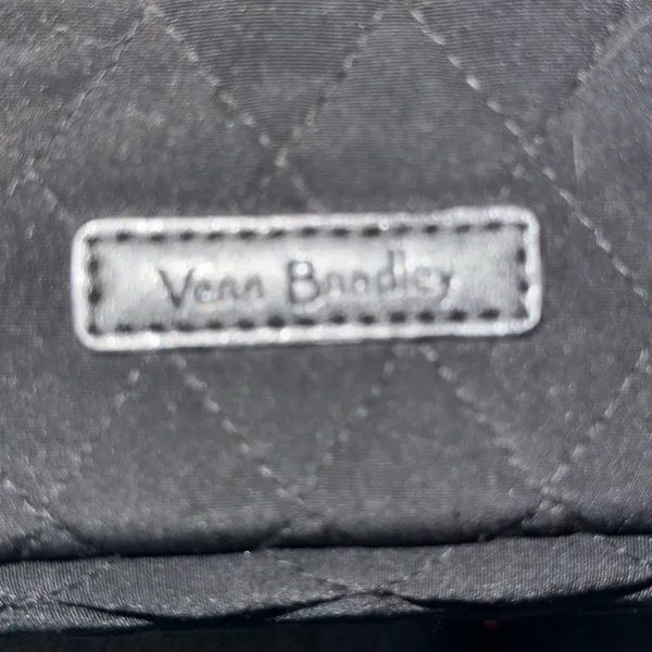 Vera Bradley small quilted black tote bag - Image 11