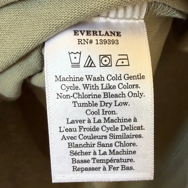 Everlane Organic Cotton Polo Dress Fog Green White Collar XS Short Sleeve Mini - Image 7
