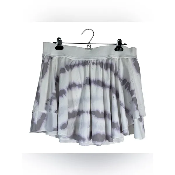 Lululemon White Purple Tie Dye Sporty Mini Skirt Skort Womens 14 Athletic Casual - Image 2