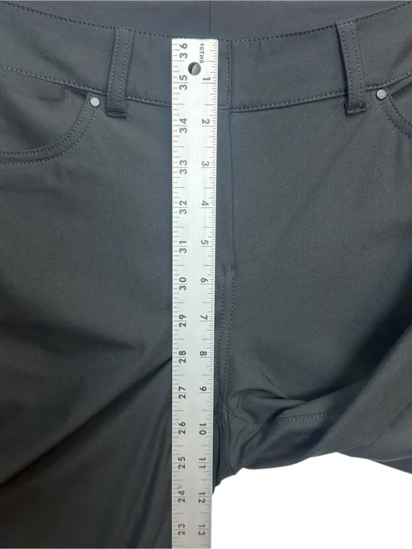 Lululemon City Sleek 5 Pocket Wide Leg Crop Pants Black Size 25 - Image 7