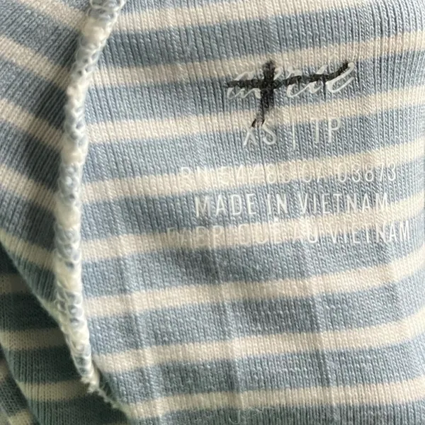 Aerie Blue & White Stripe Soft Pajama Shorts‎ XS - Image 3