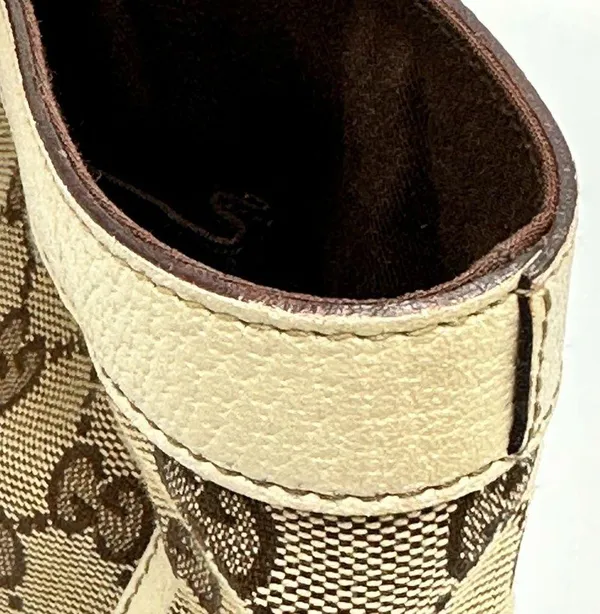 Gucci Beige/Cream GG Canvas And Leather Abbey D-Ring Tote - Image 15