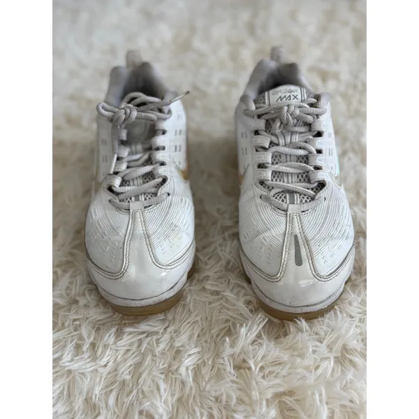 Nike Air VaporMax 2019 Women's Running Shoes White Gold CK9670-100 Size‎ US 8 - Image 2