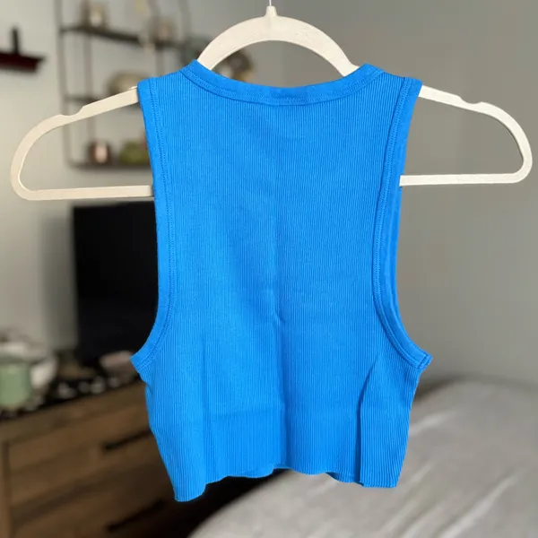 NWOT Crop Ribbed Tank XXS - Image 4