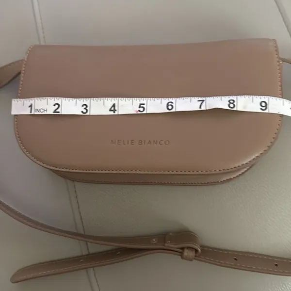 Melie Bianco Vegan Leather‎ Shoulder Bag Adjustable Strap - Image 4