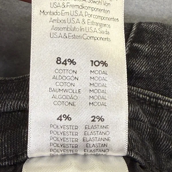 MOTHER High Waisted Looker Ankle Fray Night Hawk Skinny Jeans Gray‎ 23 READ - Image 11
