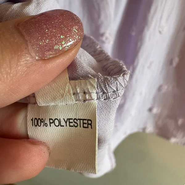 Lavender Ruffle Sleeve Women's Top Purple Size L - Image 5