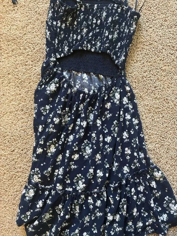 Hollister Floral Dress Mini Navy - Image 2