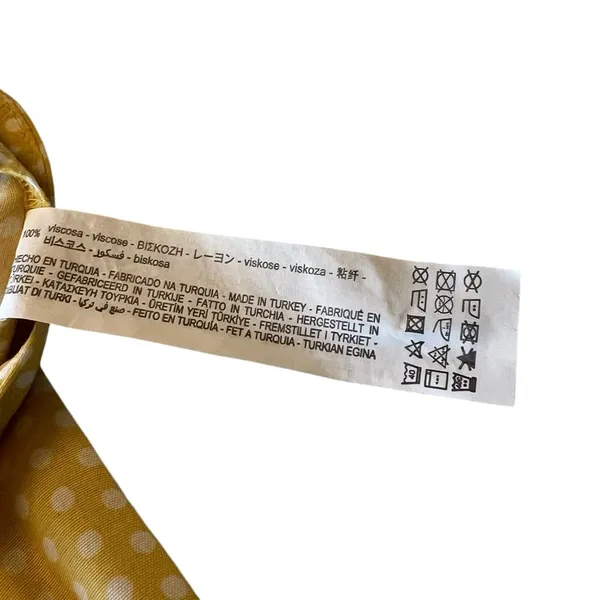 Zara Yellow Polka Dot Palazzo Pants - Image 9