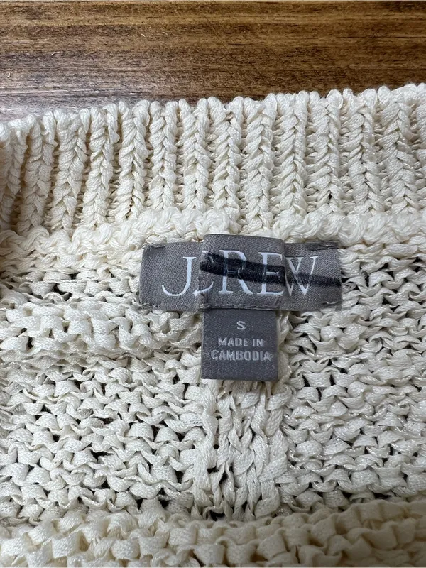 J. Crew Montauk pullover sweater in Antique White Size Small - Image 8