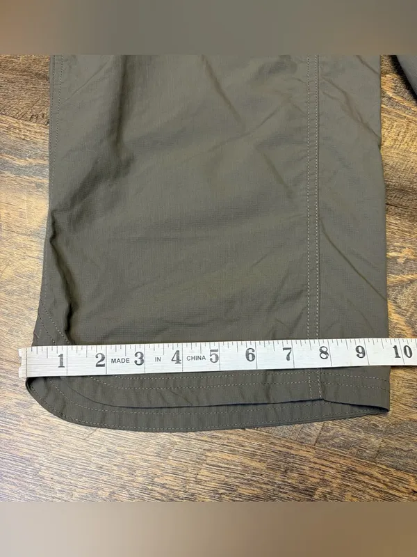 The North Face Horizon II Capri Pants Womens 10 Green Brown Hiking Camping - Image 2