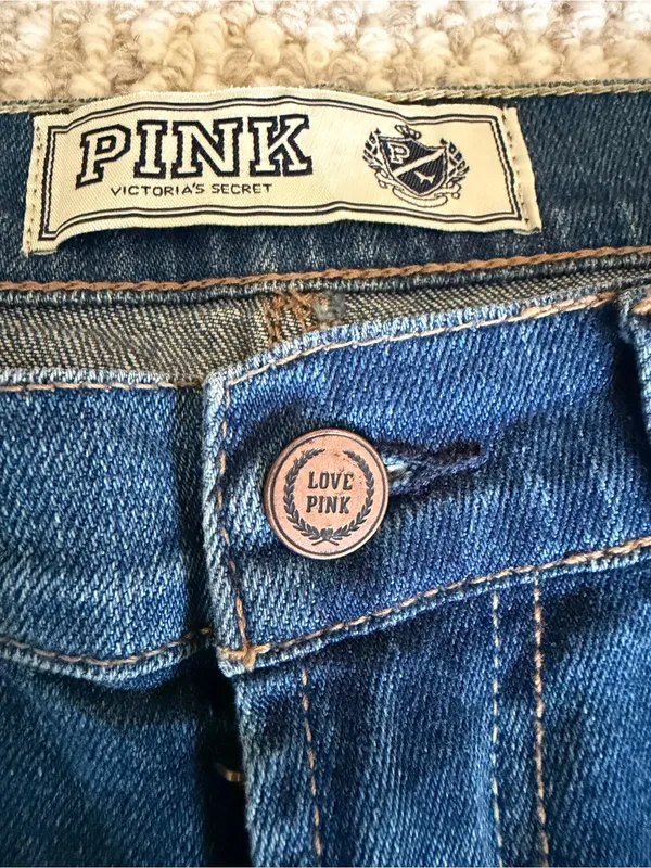 PINK Victoria's Secret Classic Blue Skinny Jeans - Image 10
