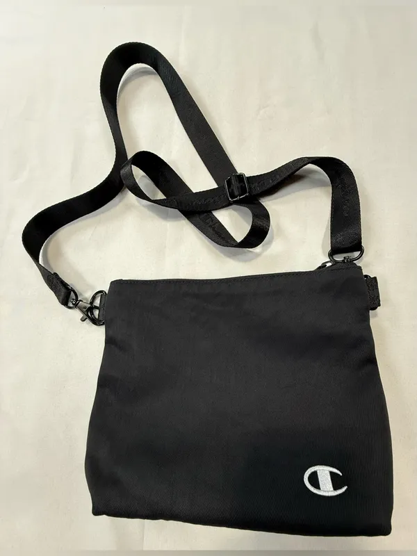 Champion Black Crossbody Bag with White Logo - Image 5
