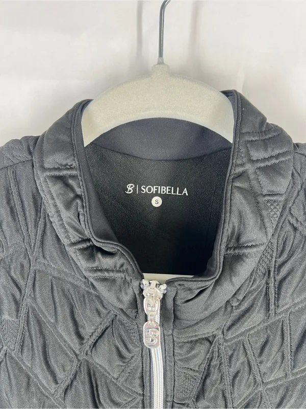 Sofibella Black Quilt Vest Size Small NWT UPF 50 Style 2432N - Image 3
