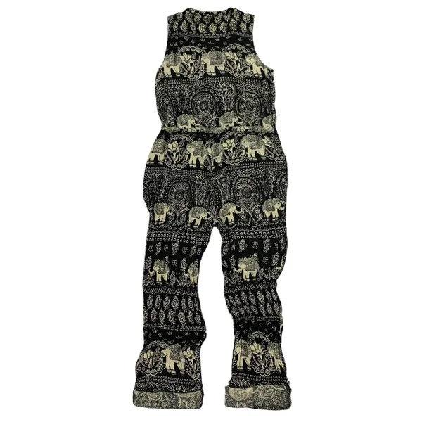 Anthropologie Lilka P Jumpsuit XS Sleeveless Boho Festival Wide Leg Artsy - Image 3