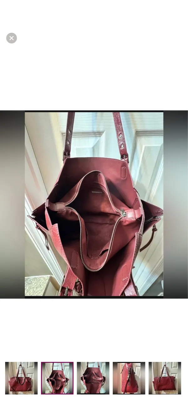 Steve madden elegandy burgundy tote bag  - Image 3