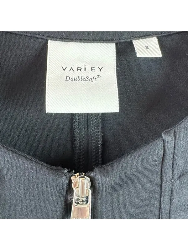 Varley Augusta DoubleSoft Zip Through Sweat Black Small Oversized Jacket Casual - Image 4
