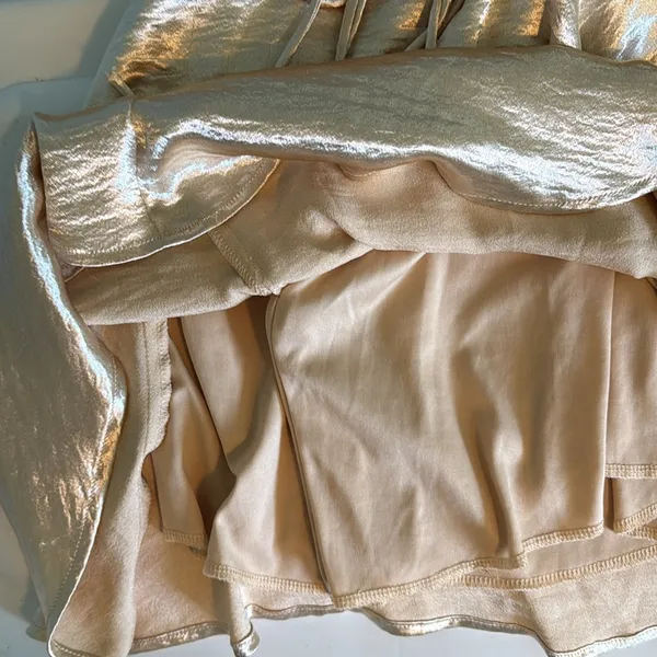 Lucy in the Sky Size Extra Small XS Gold Formal Prom Dress - Image 7