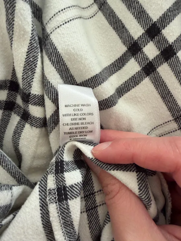 Brandy Melville Checkered Button Down Top - Image 8