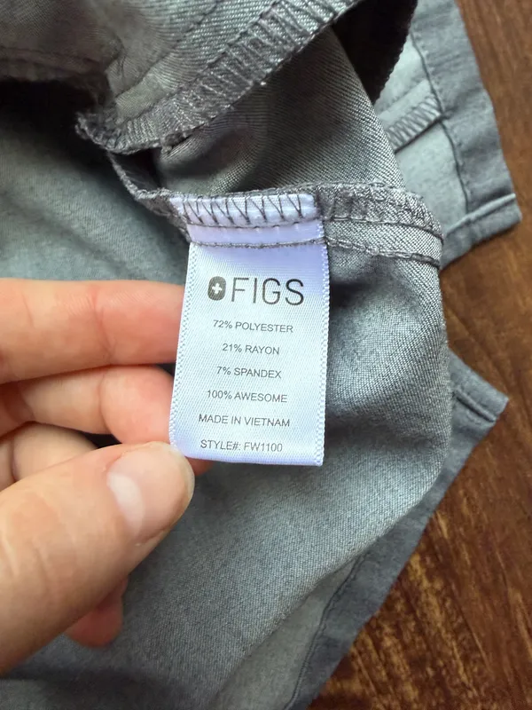FIGS Women’s Graphite Gray Casma Three Pocket Scrub Top - Size XS - Image 4