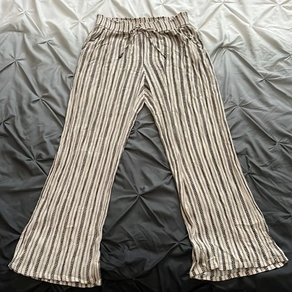 Joe B by Joe Benbasset Striped Linen Casual Pants Size M - Image 4